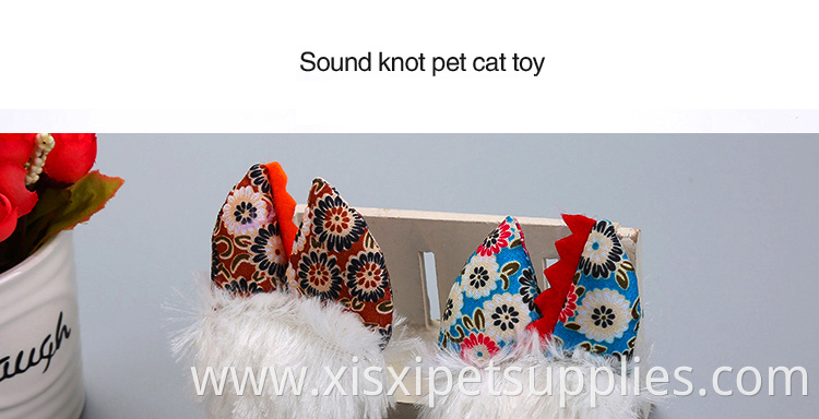 Soft plush fish with catnip toy for cat
